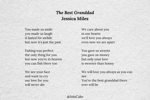 Poems to Remember a Grandpa Who Died